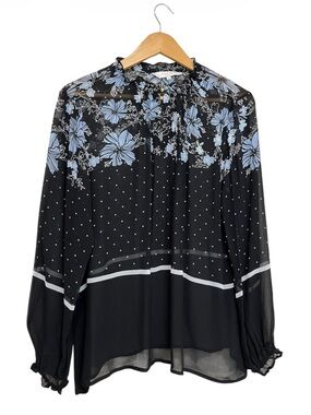 Part Two Copenhagen Floral Polka Dot Blouse